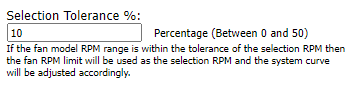 Selection Tolerance